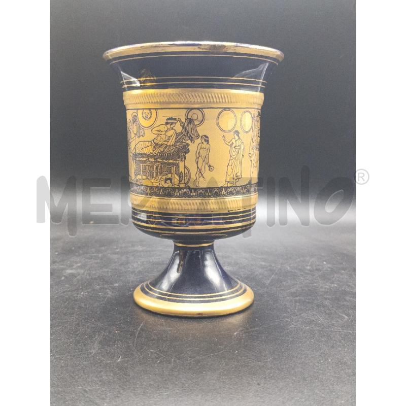 VASO GRECIA BLU E DORATO | Mercatino dell'Usato Torino nizza 1