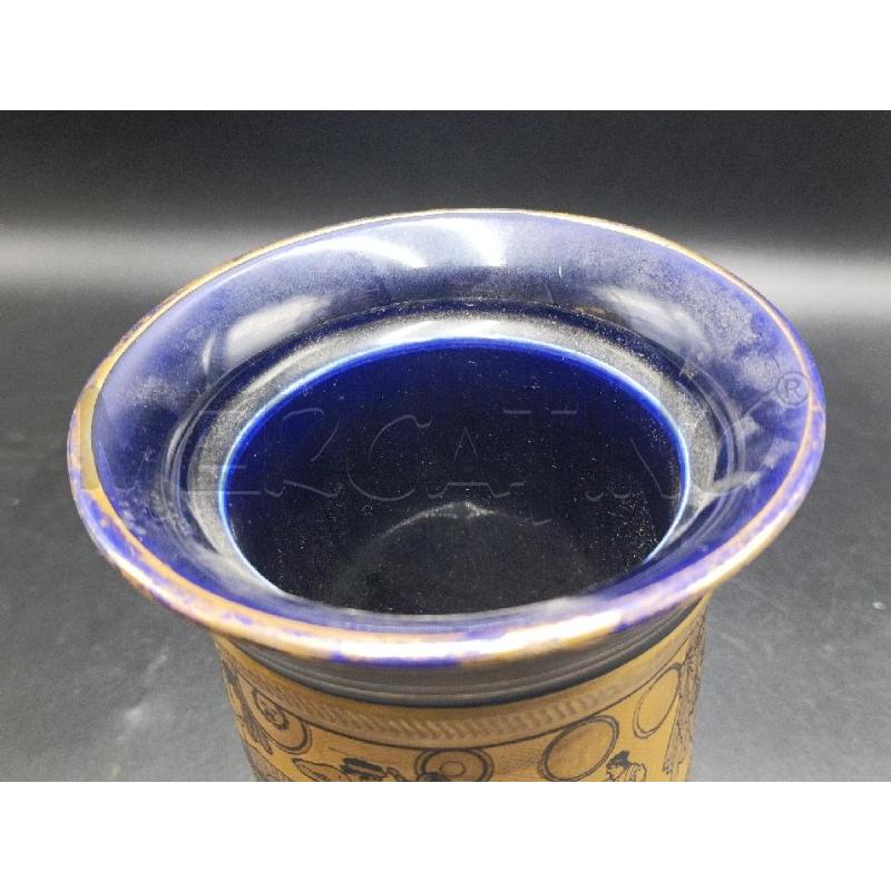 VASO GRECIA BLU E DORATO | Mercatino dell'Usato Torino nizza 2