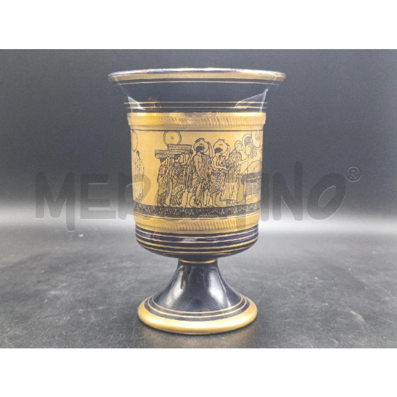 VASO GRECIA BLU E DORATO | Mercatino dell'Usato Torino nizza 3