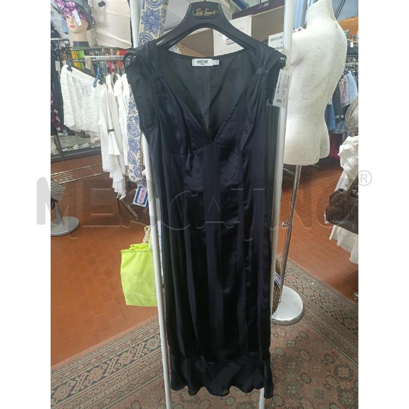 VESTITO DONNA MOSCHINO NERO IN SETA | Mercatino dell'Usato Torino nizza 1