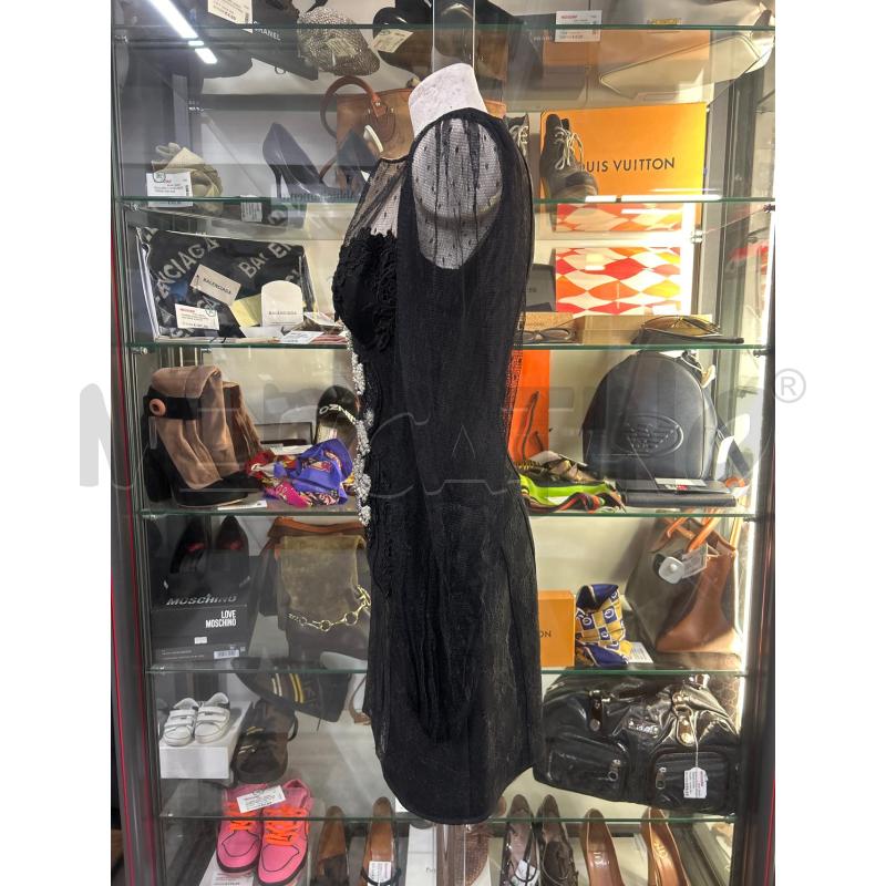 VESTITO DONNA NERO CON PIZZO ELISABETTA FRANCHI | Mercatino dell'Usato Torino nizza 2