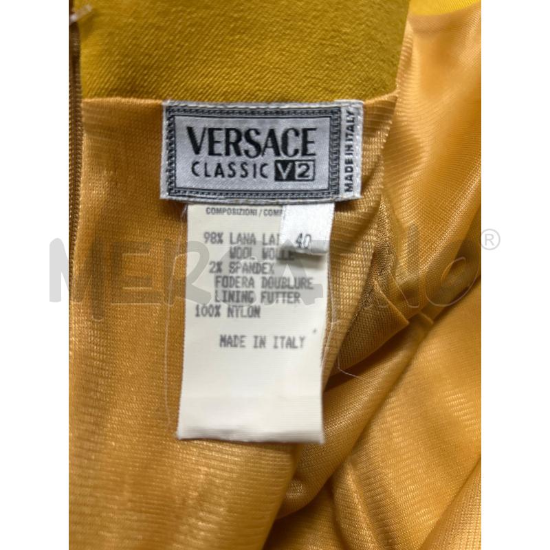 VESTITO DONNA  VERSACE GIALLO ORO | Mercatino dell'Usato Torino nizza 4