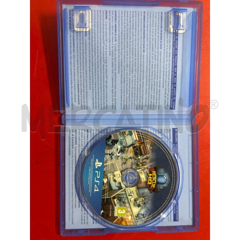 VIDEO GIOCO PS4 RESCUE HQ | Mercatino dell'Usato Torino nizza 4