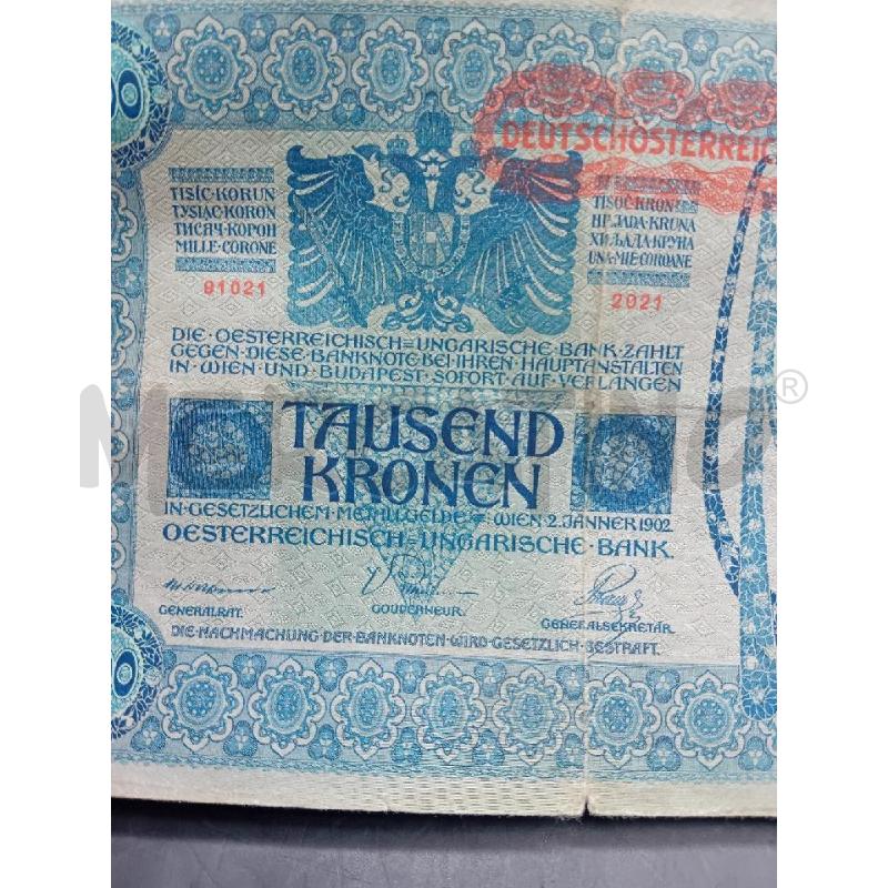 BANCONOTA AUSTRO UNGHERESE 1000 CORONE | Mercatino dell'Usato Alpignano 3