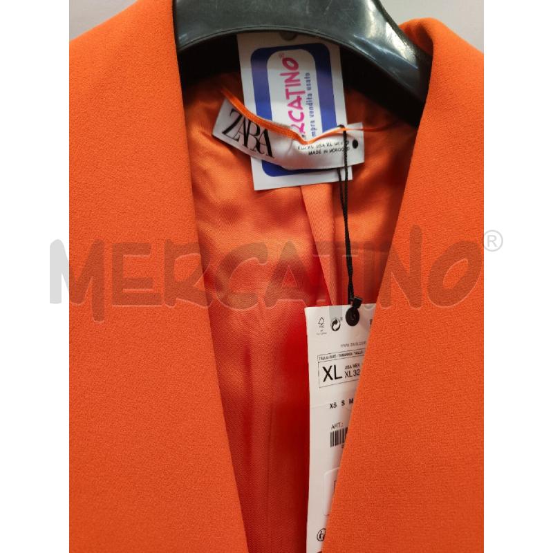 BLAZER DONNA ZARA ARANCIONE CON CINTURA | Mercatino dell'Usato Alpignano 2