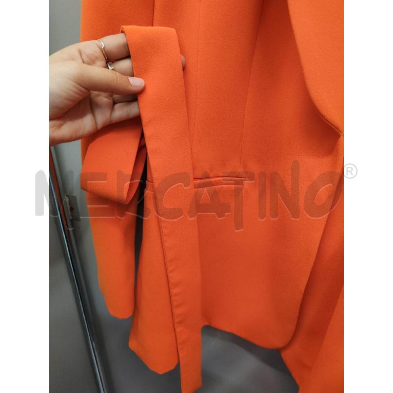 BLAZER DONNA ZARA ARANCIONE CON CINTURA | Mercatino dell'Usato Alpignano 3