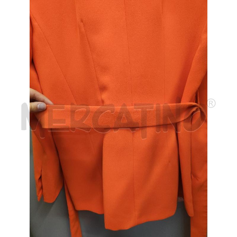 BLAZER DONNA ZARA ARANCIONE CON CINTURA | Mercatino dell'Usato Alpignano 4