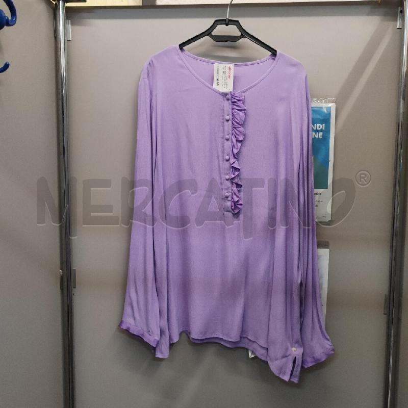 BLUSA DONNA OLTRE LILLA BOTTONCINI  | Mercatino dell'Usato Alpignano 1