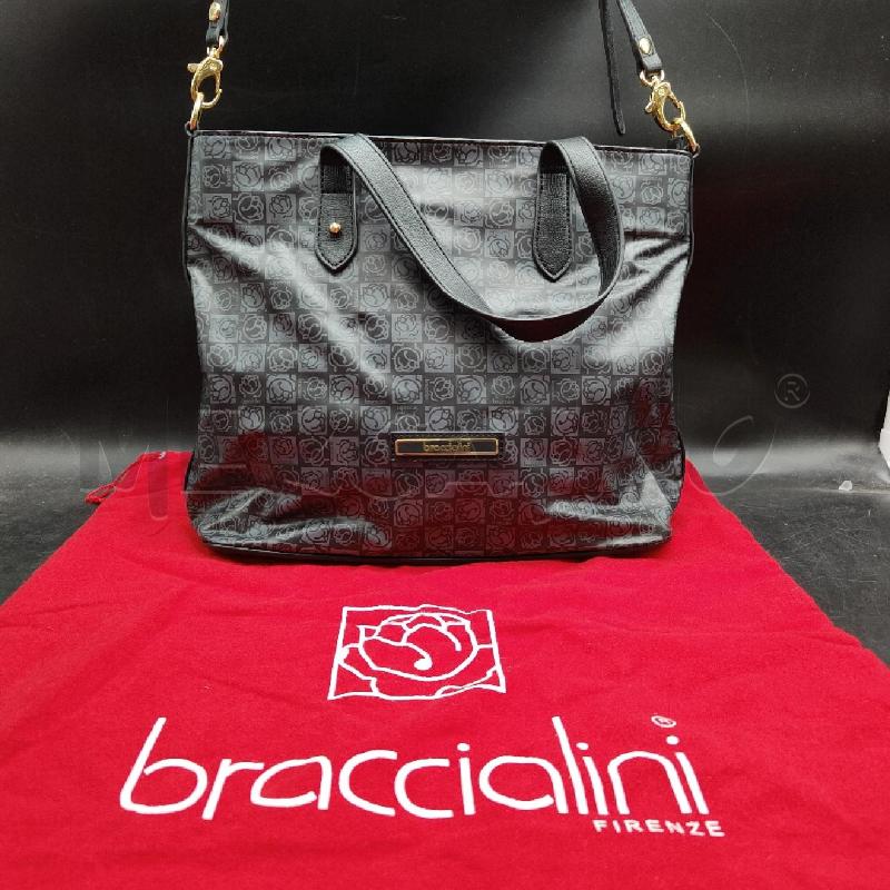 BORSA DONNA BRACCIALINI STAMPA FIORE NR | Mercatino dell'Usato Alpignano 1