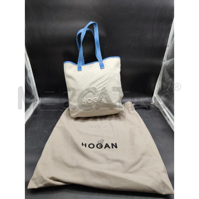 BORSA DONNA HOGAN BEIGE BLU  | Mercatino dell'Usato Alpignano 1