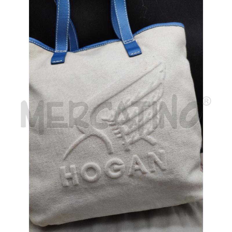 BORSA DONNA HOGAN BEIGE BLU  | Mercatino dell'Usato Alpignano 2