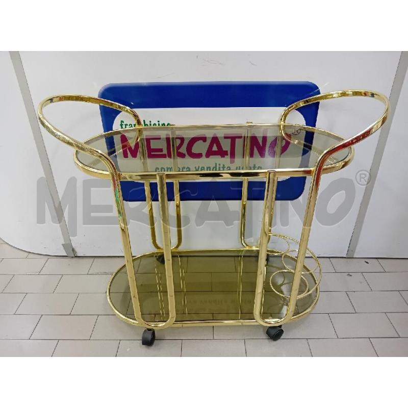 CARRELLO PORTA VIVANDE OTTONE  | Mercatino dell'Usato Alpignano 1