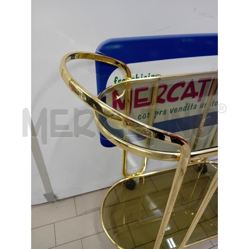 CARRELLO PORTA VIVANDE OTTONE  | Mercatino dell'Usato Alpignano 4