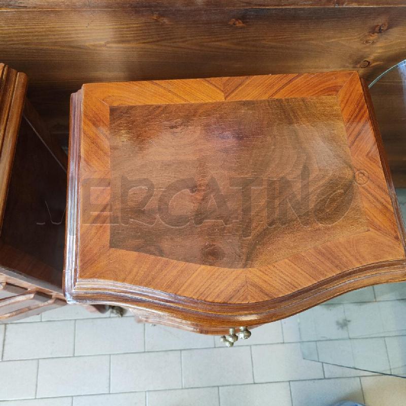 COMODINI COPPIA 4 CASSETTI PIEDINI  | Mercatino dell'Usato Alpignano 5