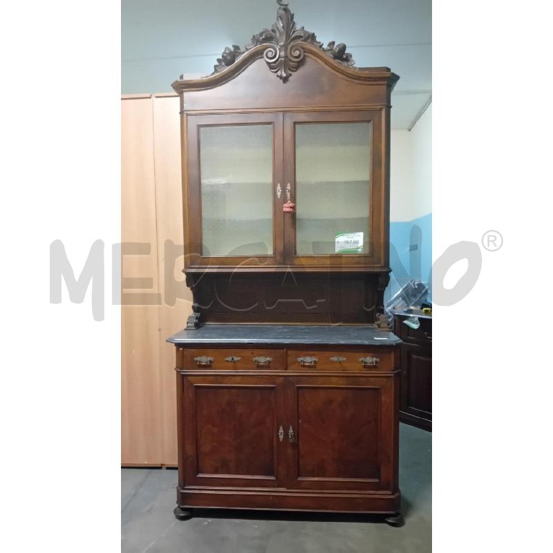 CREDENZA LEGNO CON VETRINA  | Mercatino dell'Usato Alpignano 1