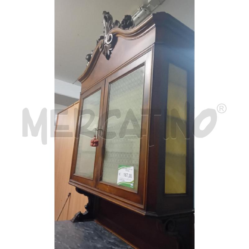 CREDENZA LEGNO CON VETRINA  | Mercatino dell'Usato Alpignano 5