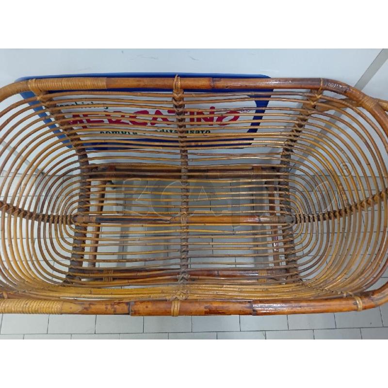 CULLA VIMINI ROTELLE VINTAGE  | Mercatino dell'Usato Alpignano 2