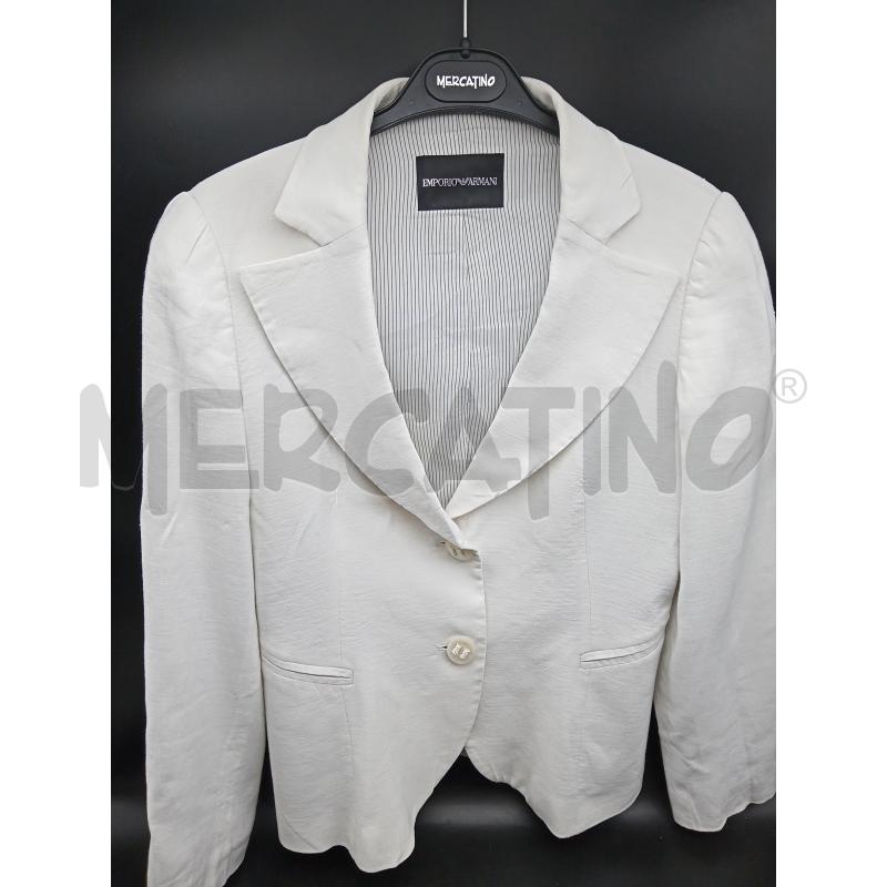 Giacca bianca Abbigliamento per Donna di Armani | FASHIOLA.it