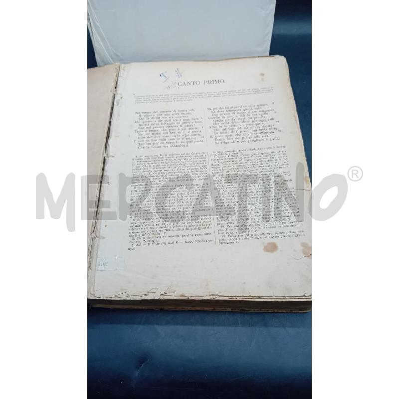 LA DIVINA COMMEDIA VOLUME UNCO VECCHIO  | Mercatino dell'Usato Alpignano 2