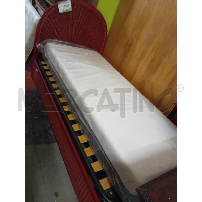 LETTO SINGOLO MIDOLLINO ROSSO  | Mercatino dell'Usato Alpignano 1
