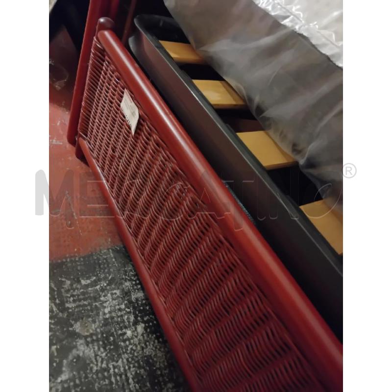 LETTO SINGOLO MIDOLLINO ROSSO  | Mercatino dell'Usato Alpignano 3