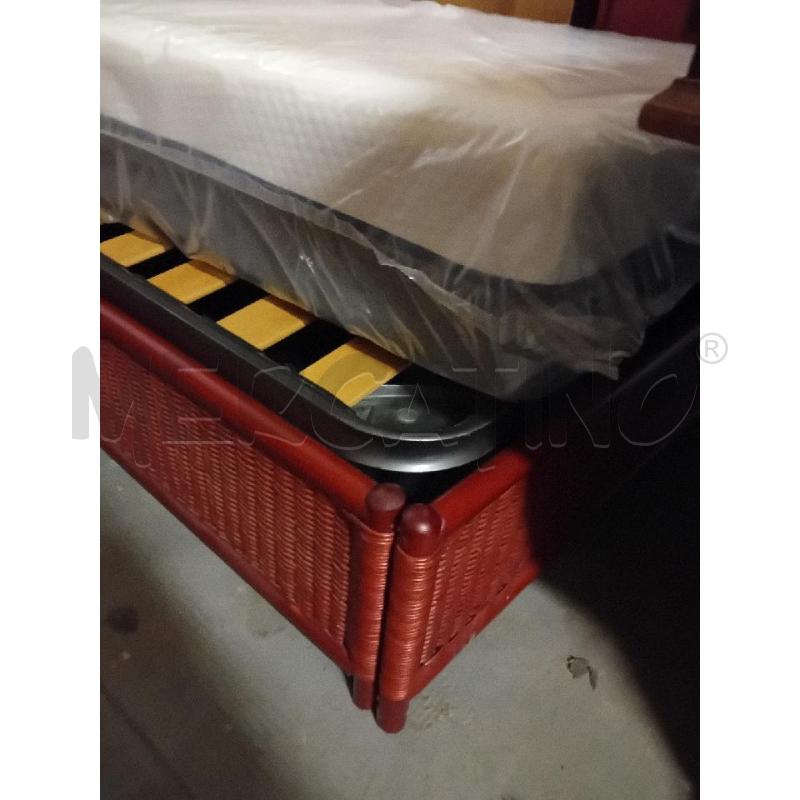 LETTO SINGOLO MIDOLLINO ROSSO  | Mercatino dell'Usato Alpignano 5