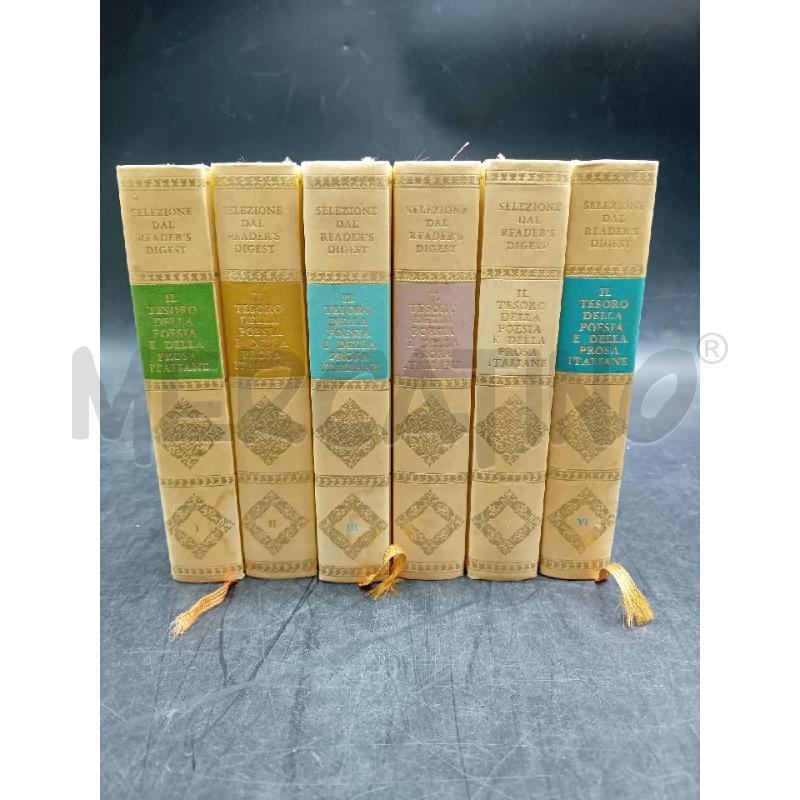 LIBRI IL TESORO DELLA POESIA 6 VOL | Mercatino dell'Usato Alpignano 1