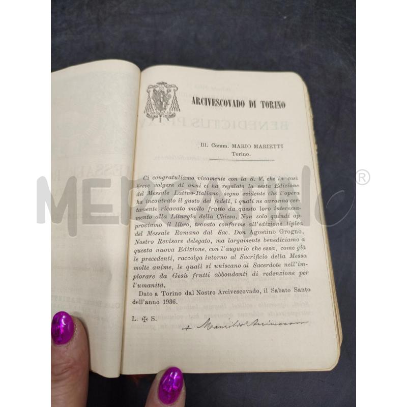 MESSALE ROMANO 1936 | Mercatino dell'Usato Alpignano 3