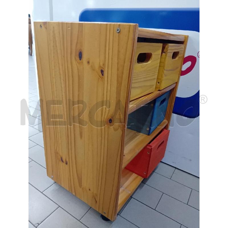MOBILETTO ROTELLE CON CASSETTINI COLOR  | Mercatino dell'Usato Alpignano 3