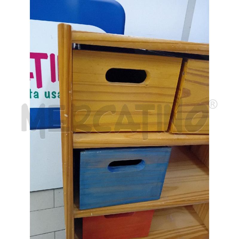 MOBILETTO ROTELLE CON CASSETTINI COLOR  | Mercatino dell'Usato Alpignano 5