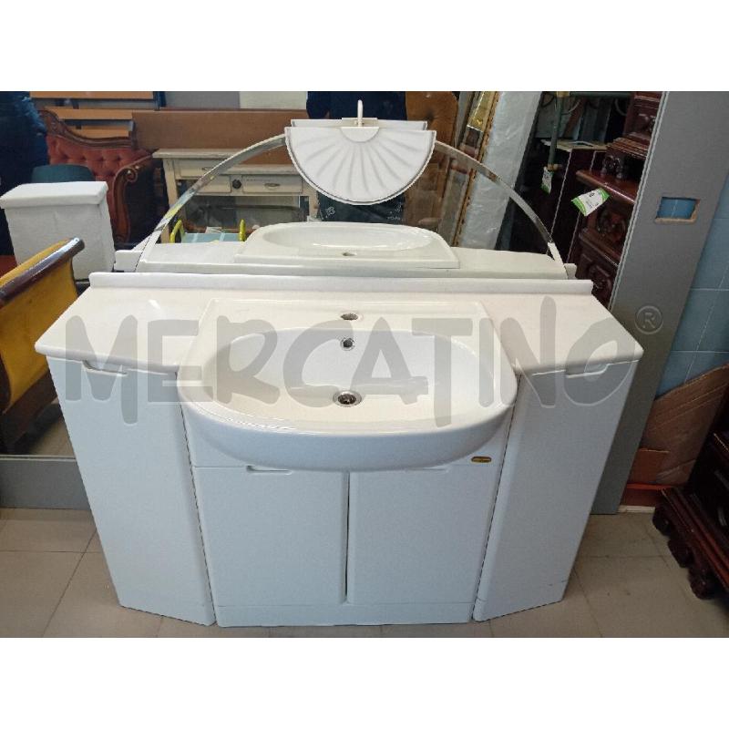 MOBILE BAGNO CON MARMO+ SPECCHIO | Mercatino dell'Usato Alpignano 1