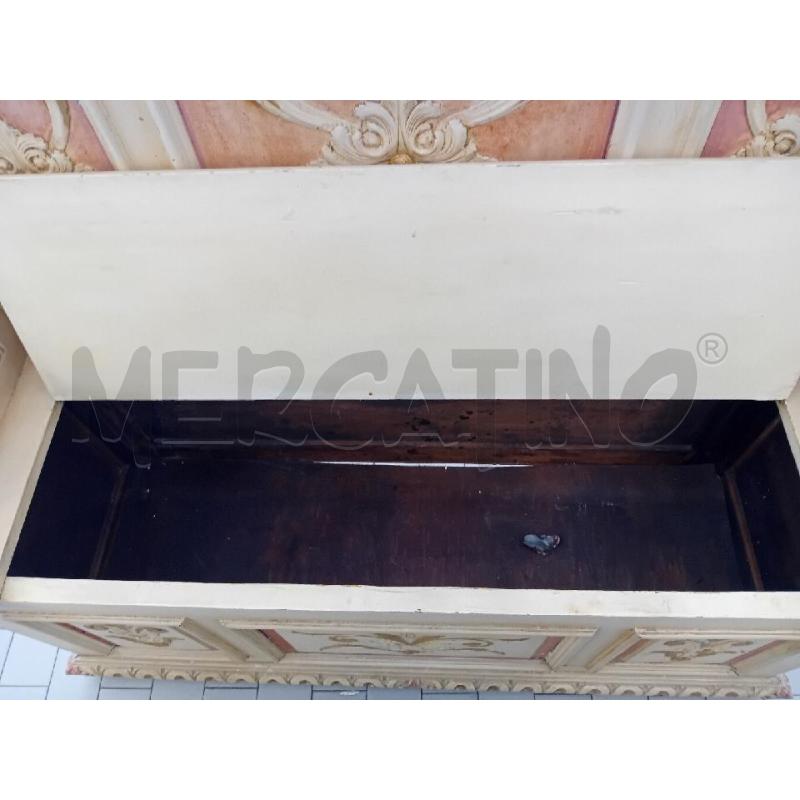 PANCA LEGNO CON SCHIENALE CHIARA  | Mercatino dell'Usato Alpignano 3