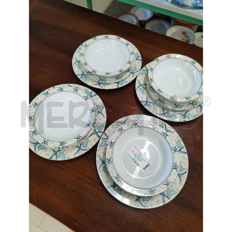 PIATTI PZ. 4+4+4 LIMOGES PANNA FOGLIE VRD | Mercatino dell'Usato Alpignano 1
