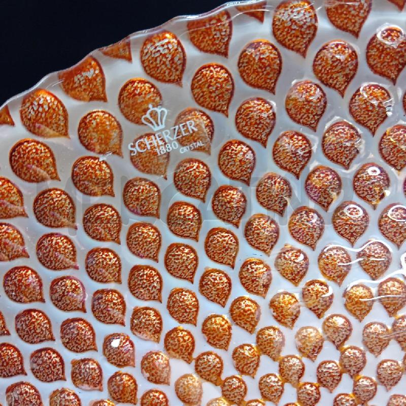 PIATTO CENTROTAVOLA VTR GOCCE ROSSE SCHERZER | Mercatino dell'Usato Alpignano 3