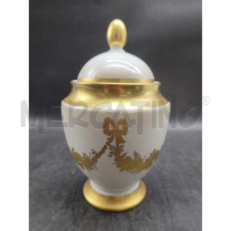 POTICHE VASO LONGO DECORO DORATO  | Mercatino dell'Usato Alpignano 2