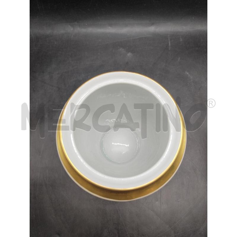 POTICHE VASO LONGO DECORO DORATO  | Mercatino dell'Usato Alpignano 4