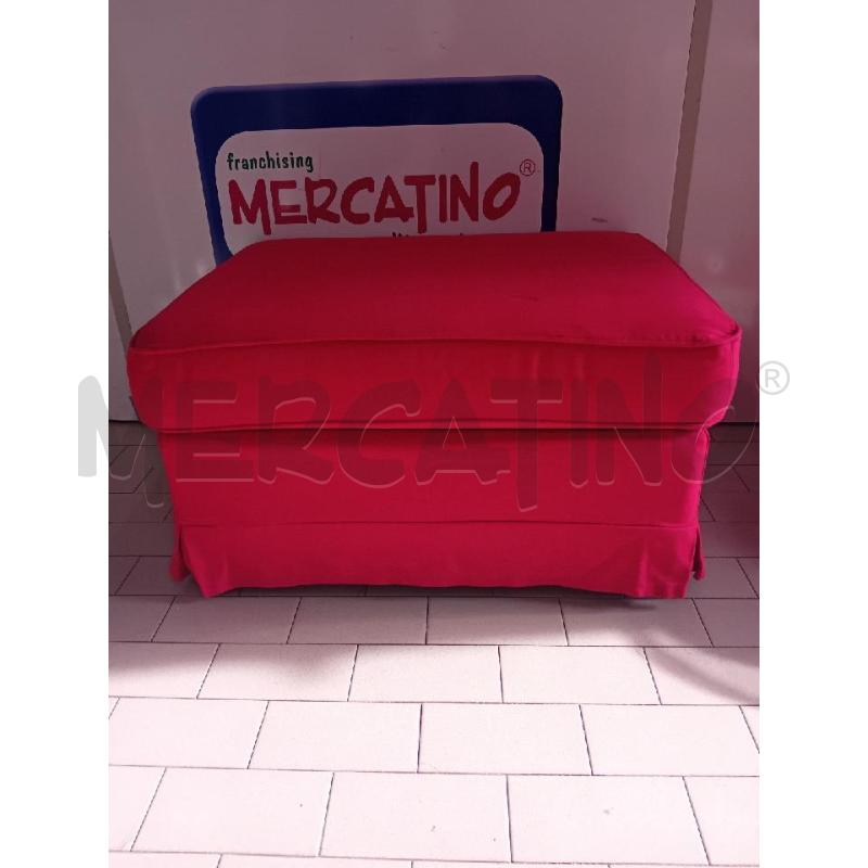 POUF CONTENITORE ROSSO SFODERABILE  | Mercatino dell'Usato Alpignano 1