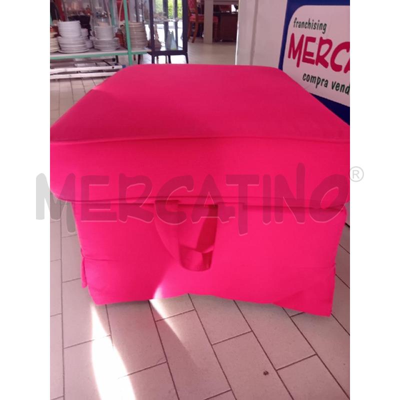 POUF CONTENITORE ROSSO SFODERABILE  | Mercatino dell'Usato Alpignano 3