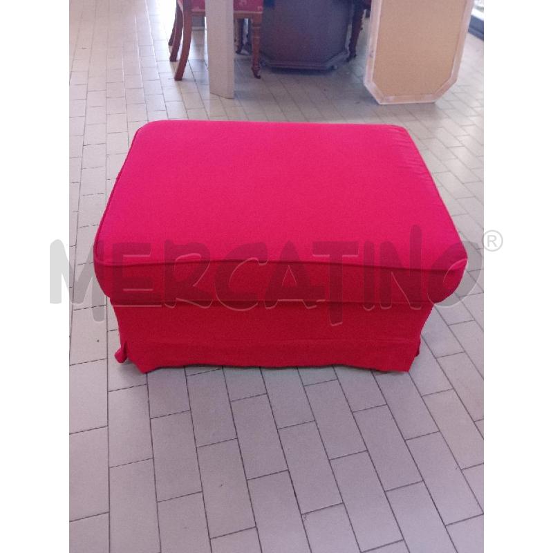POUF CONTENITORE ROSSO SFODERABILE  | Mercatino dell'Usato Alpignano 4