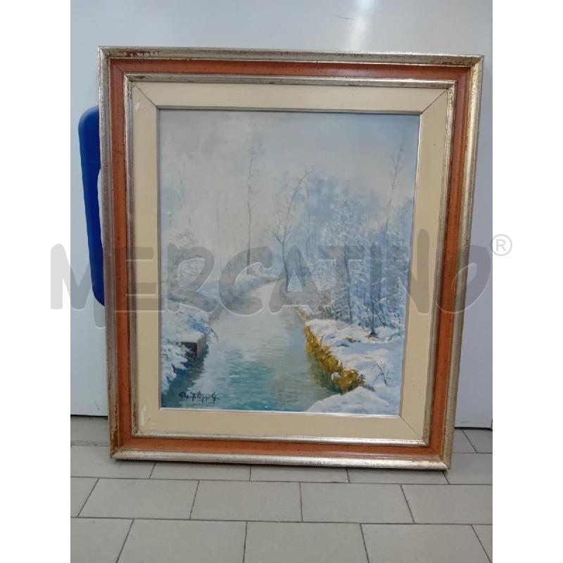 QUADRO D'AUTORE FIUME D'INVERNO  | Mercatino dell'Usato Alpignano 1