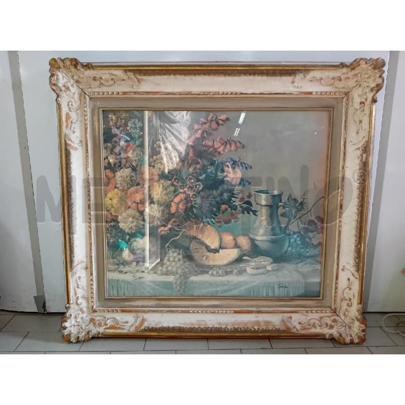 QUADRO MNATURA MORTA CORNICE BNC  | Mercatino dell'Usato Alpignano 1