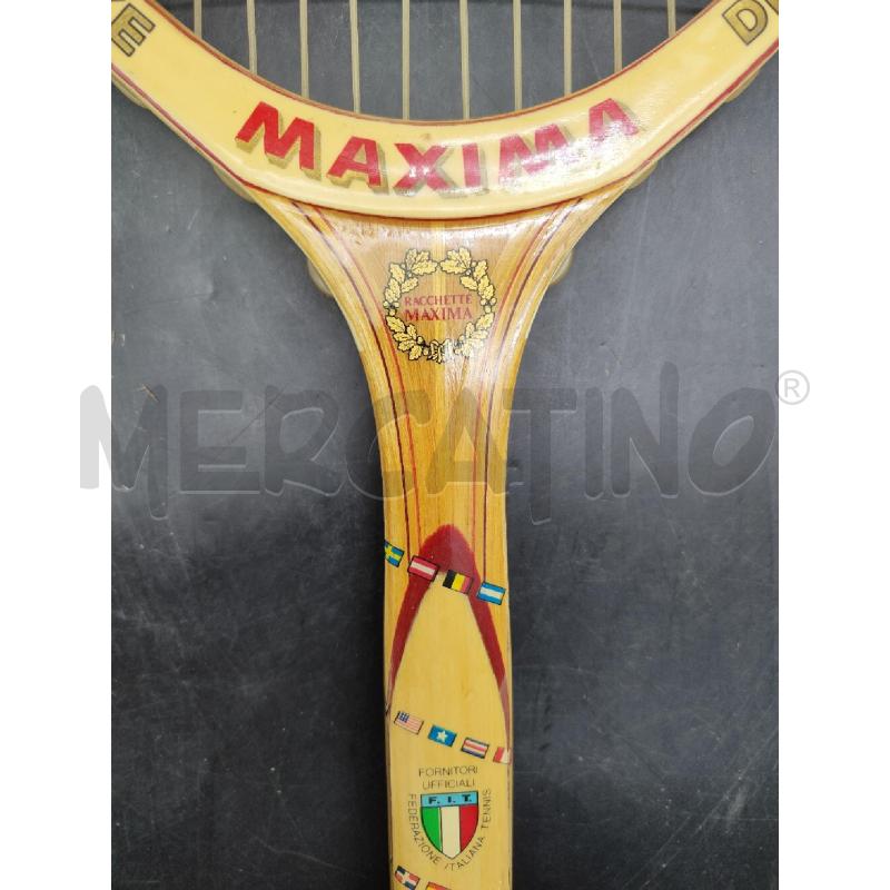 RACCHETTA TENNIS LEGNO MAXIMA | Mercatino dell'Usato Alpignano 3