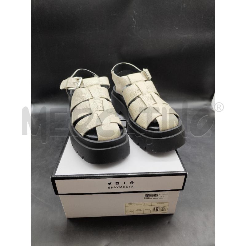 SANDALI DONNA BEIGE NR E8BYMIISTA | Mercatino dell'Usato Alpignano 1