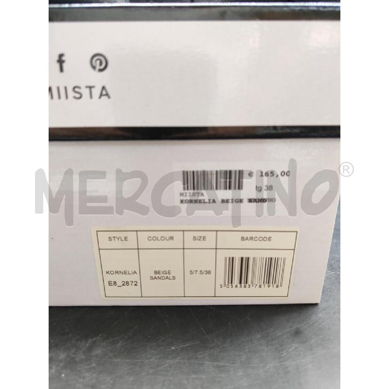 SANDALI DONNA BEIGE NR E8BYMIISTA | Mercatino dell'Usato Alpignano 2
