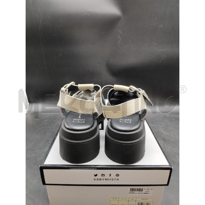 SANDALI DONNA BEIGE NR E8BYMIISTA | Mercatino dell'Usato Alpignano 4