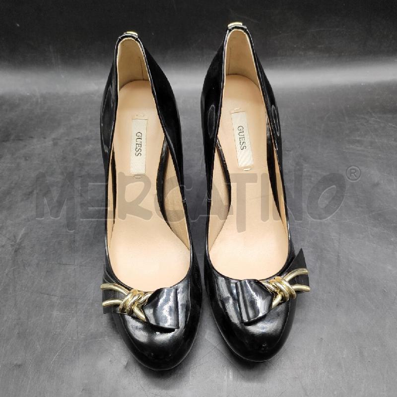 SCARPE TACCHI GUESS NR LUCIDO DORATE TACCO | Mercatino dell'Usato Alpignano 1