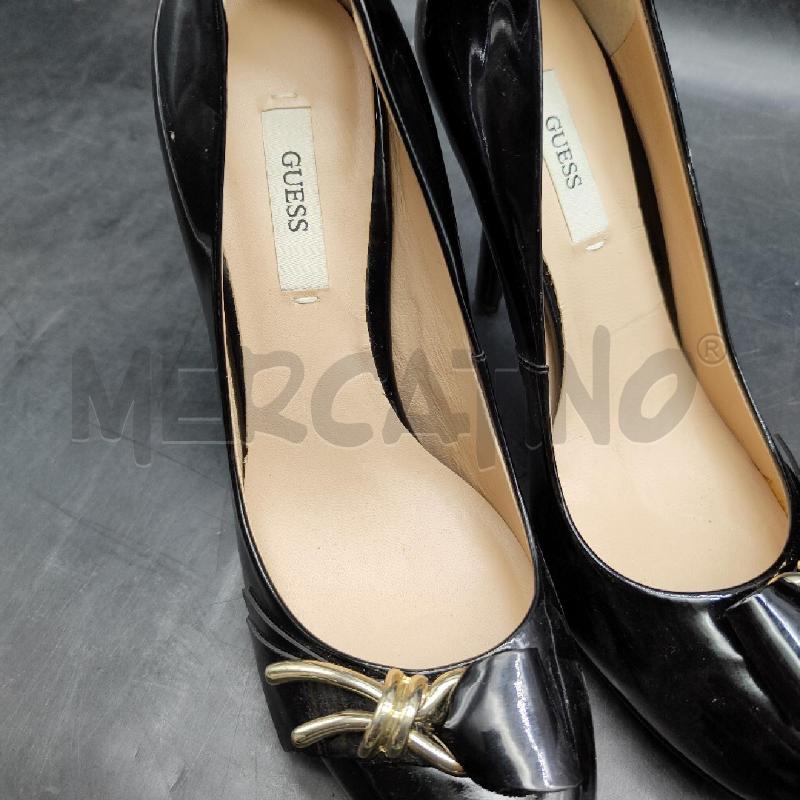 SCARPE TACCHI GUESS NR LUCIDO DORATE TACCO | Mercatino dell'Usato Alpignano 5