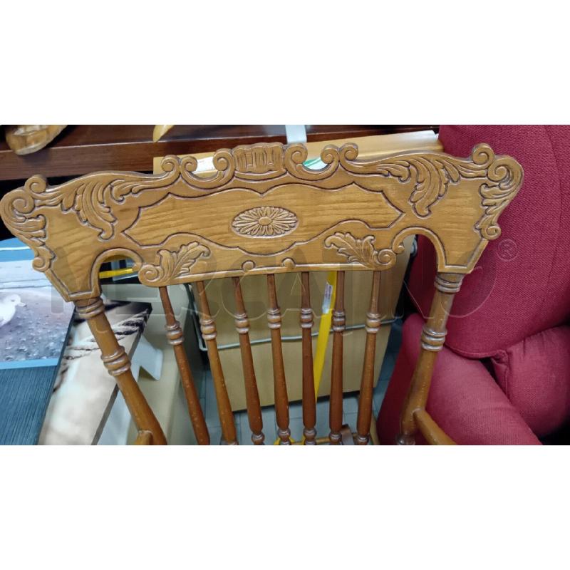 SEDIA A DONDOLO LEGNO INTARSI  | Mercatino dell'Usato Alpignano 2