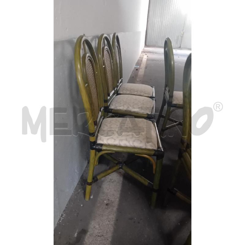 SEDIE PZ. 6 VERDE  | Mercatino dell'Usato Alpignano 5