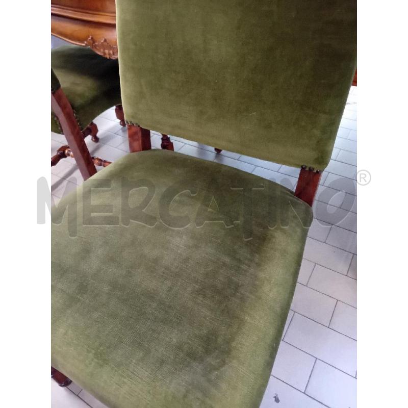 SEDIE PZ. LEGNO VELUTTO VR | Mercatino dell'Usato Alpignano 3